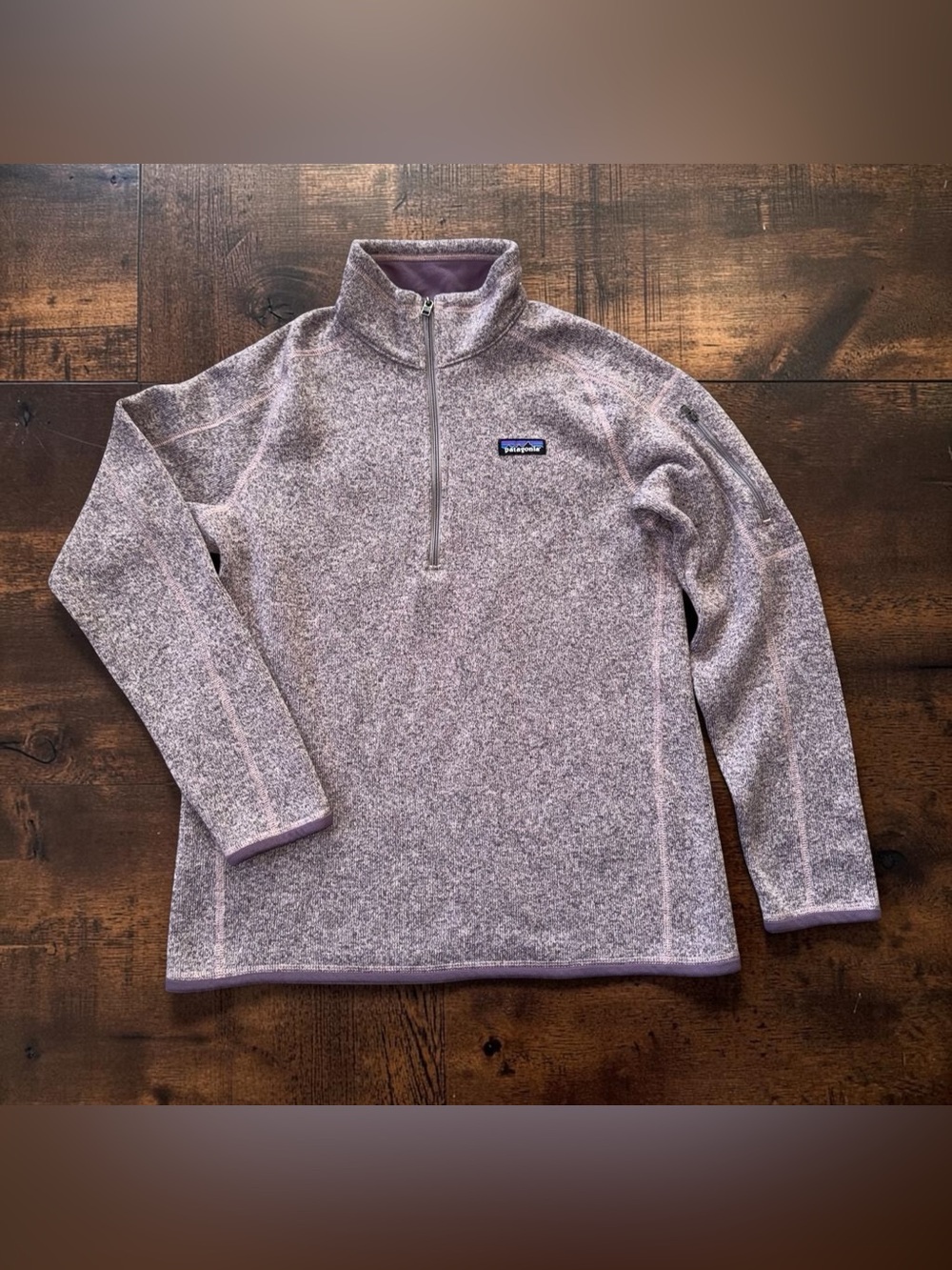 Patagonia Better Sweater Women’s Large Purple 1/4 Zip Fleece Pullover Jacket